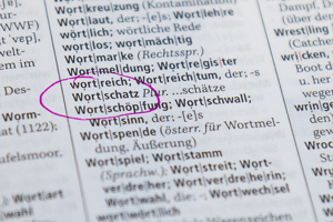 "Wortschatz" im Wörterbuch